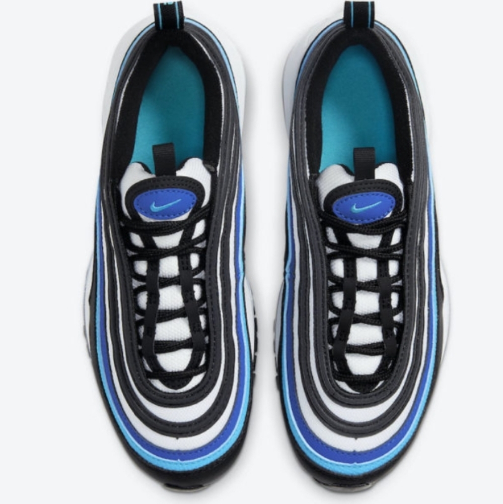 Nike Air Max 97Black Hyper Blue Oracle Aqua (GS) - Picture 5 of 8